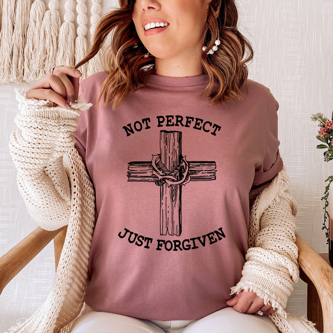 Not Perfect Just Forgiven T-Shirt-0