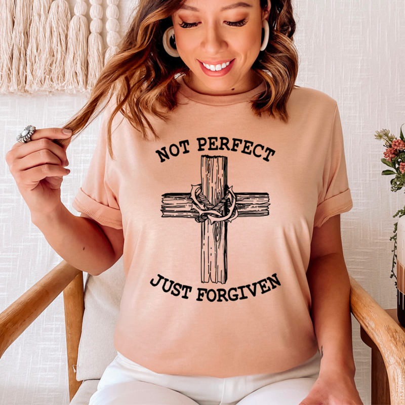 Not Perfect Just Forgiven T-Shirt-2