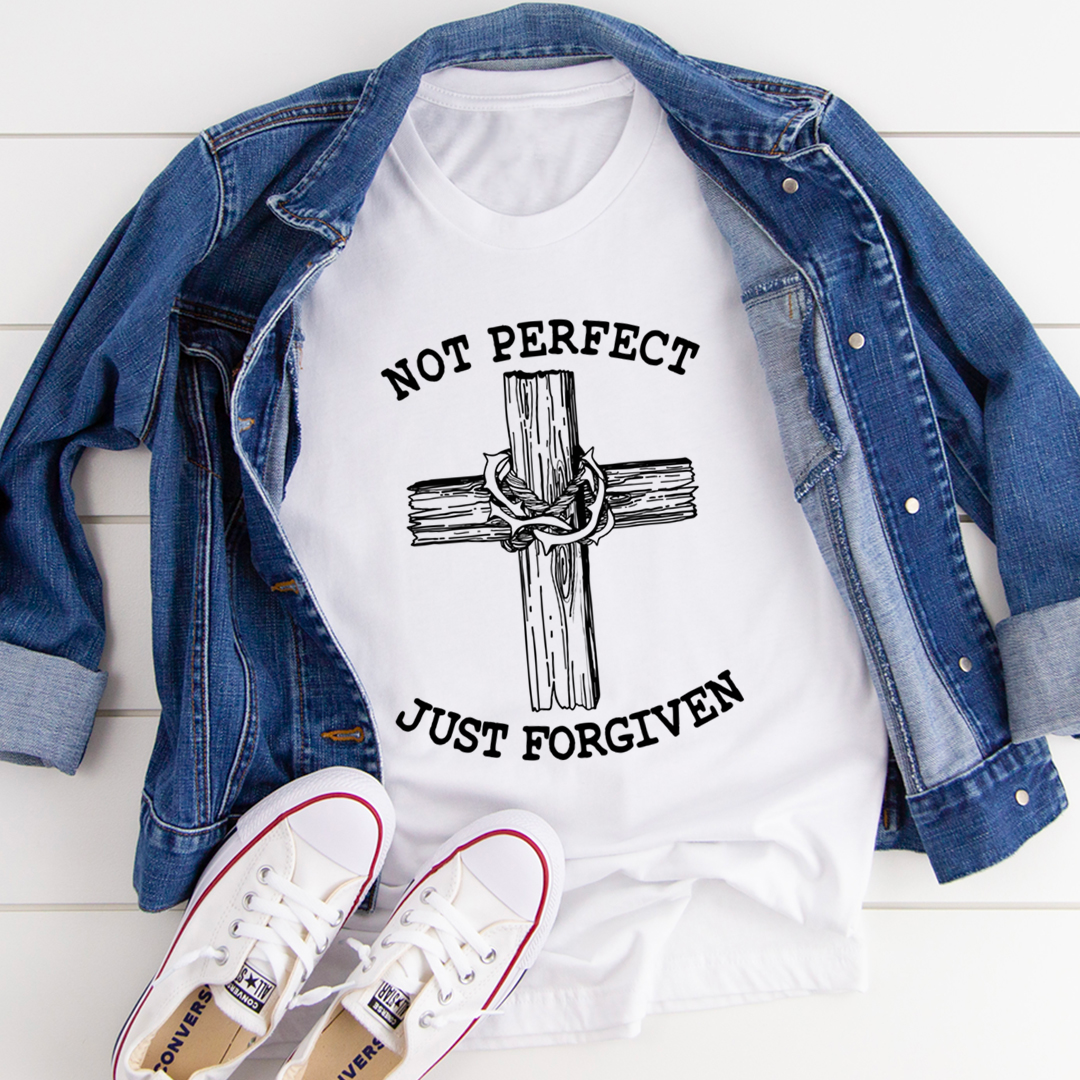 Not Perfect Just Forgiven T-Shirt-3